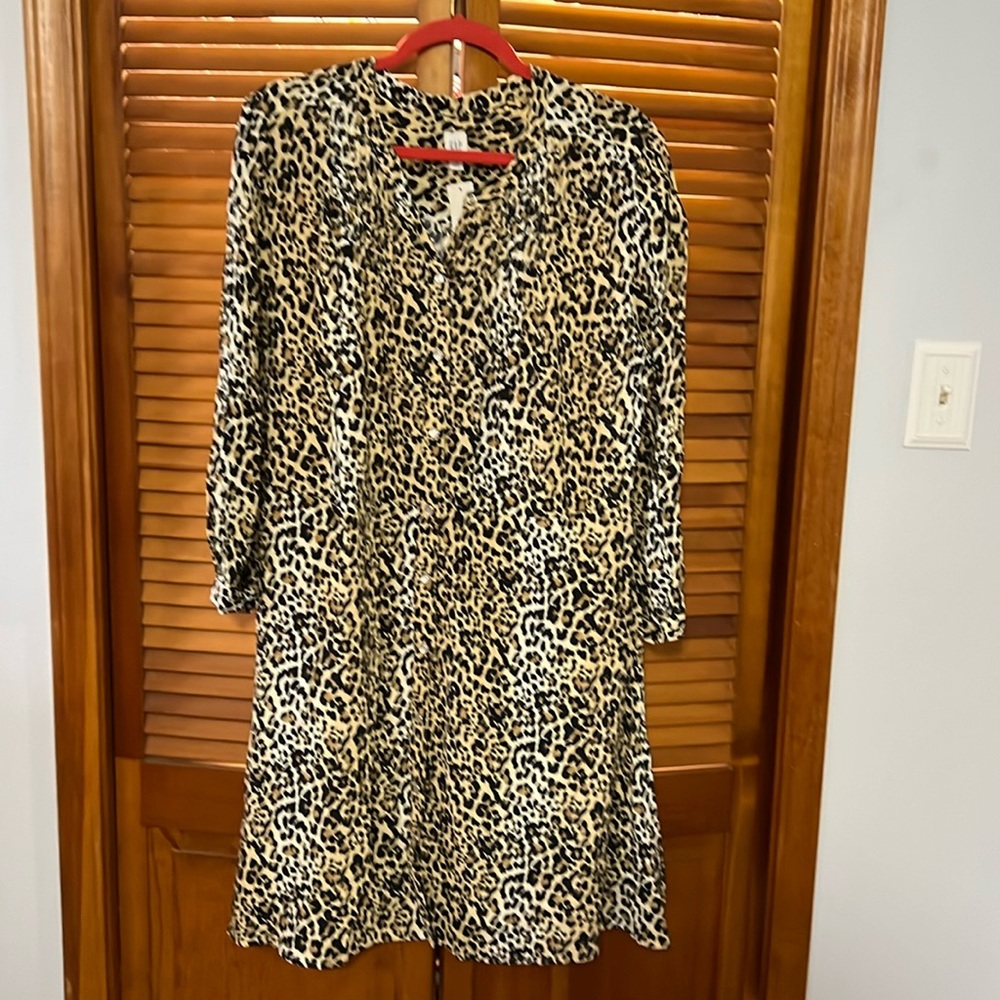 Gap cheetah print dress
